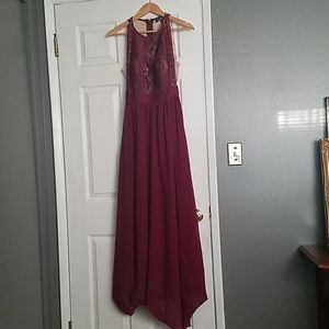 Forever and Always Lace Maxi Bridesmaids Dress